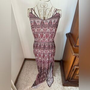 American Eagle maxi dress with side slit M